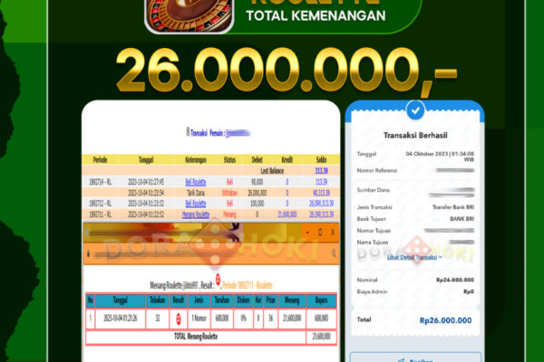 Roulette Rp.26.000.000