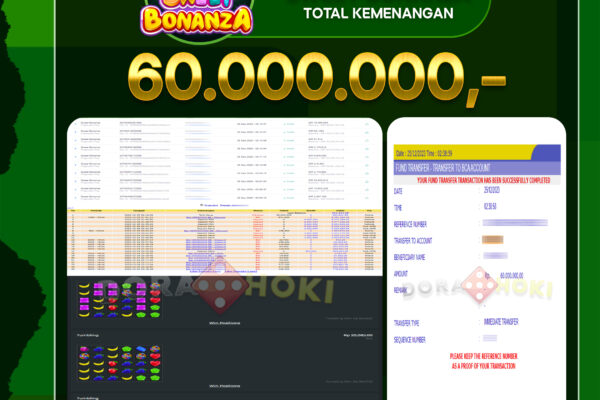 BUKTI JP Sweet Bonanza 60juta