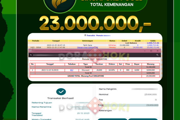 Bukti JP Togel Singapore 24jta