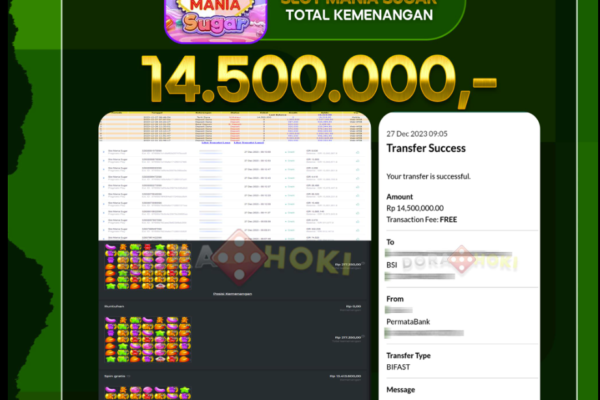 BuktiJP SLOT MANIA SUGAR 14