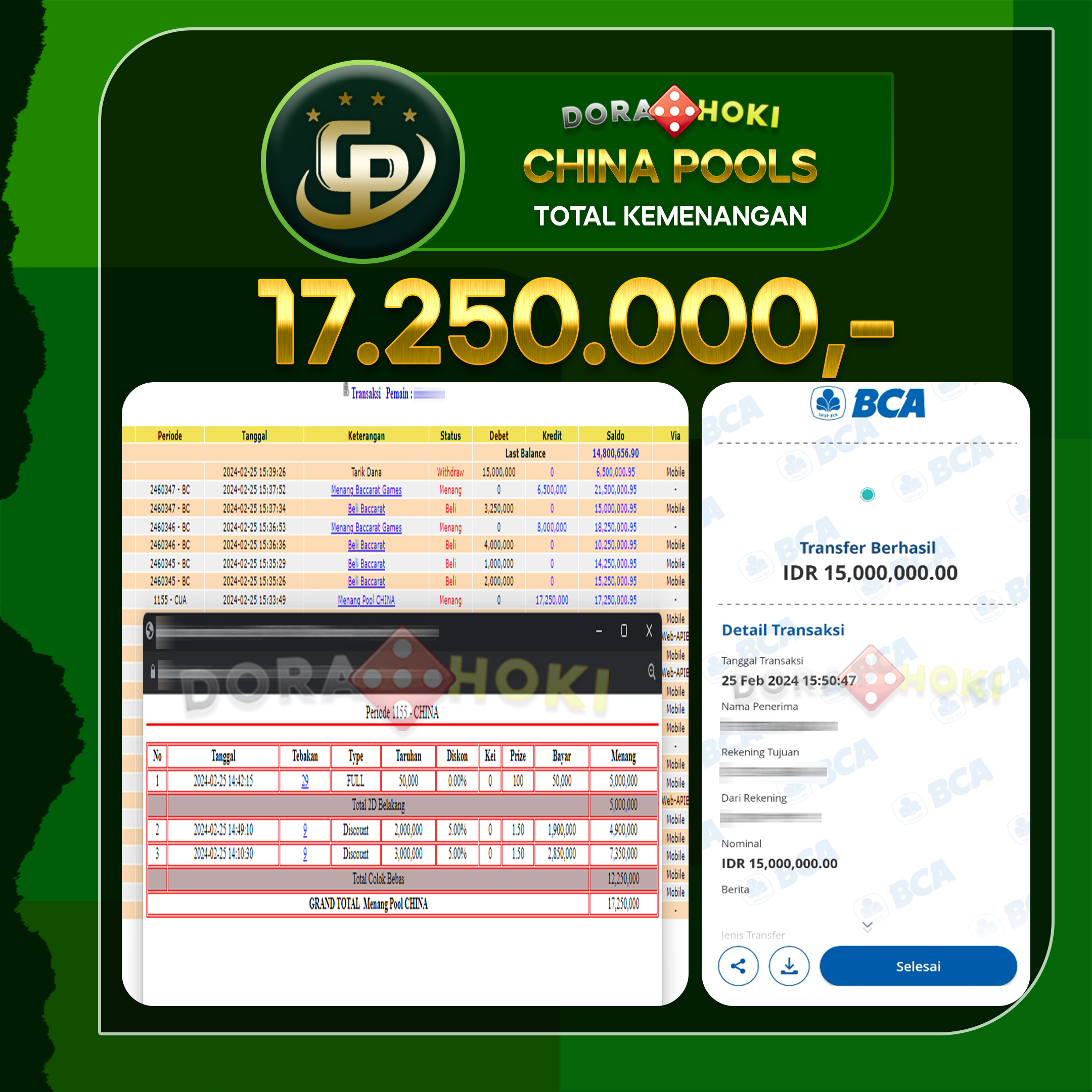 TOGEL CHINA 17.250.000