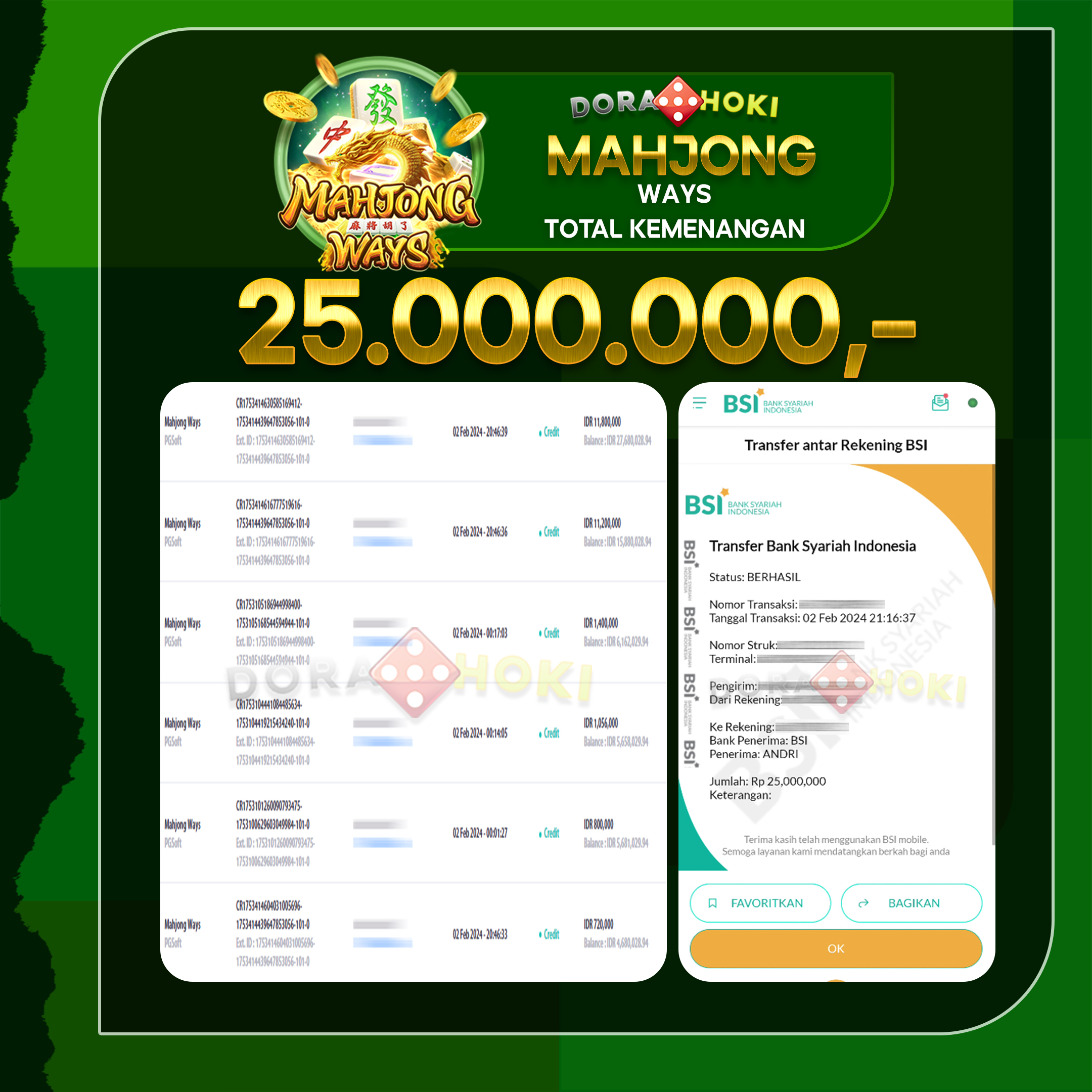 MAHJONG WAYS 25.000.000