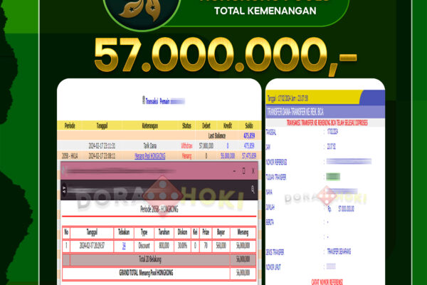 TOGEL HONGKONG 57.000.000