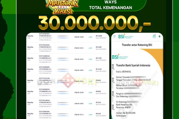 Mahjong Ways 30.000.000