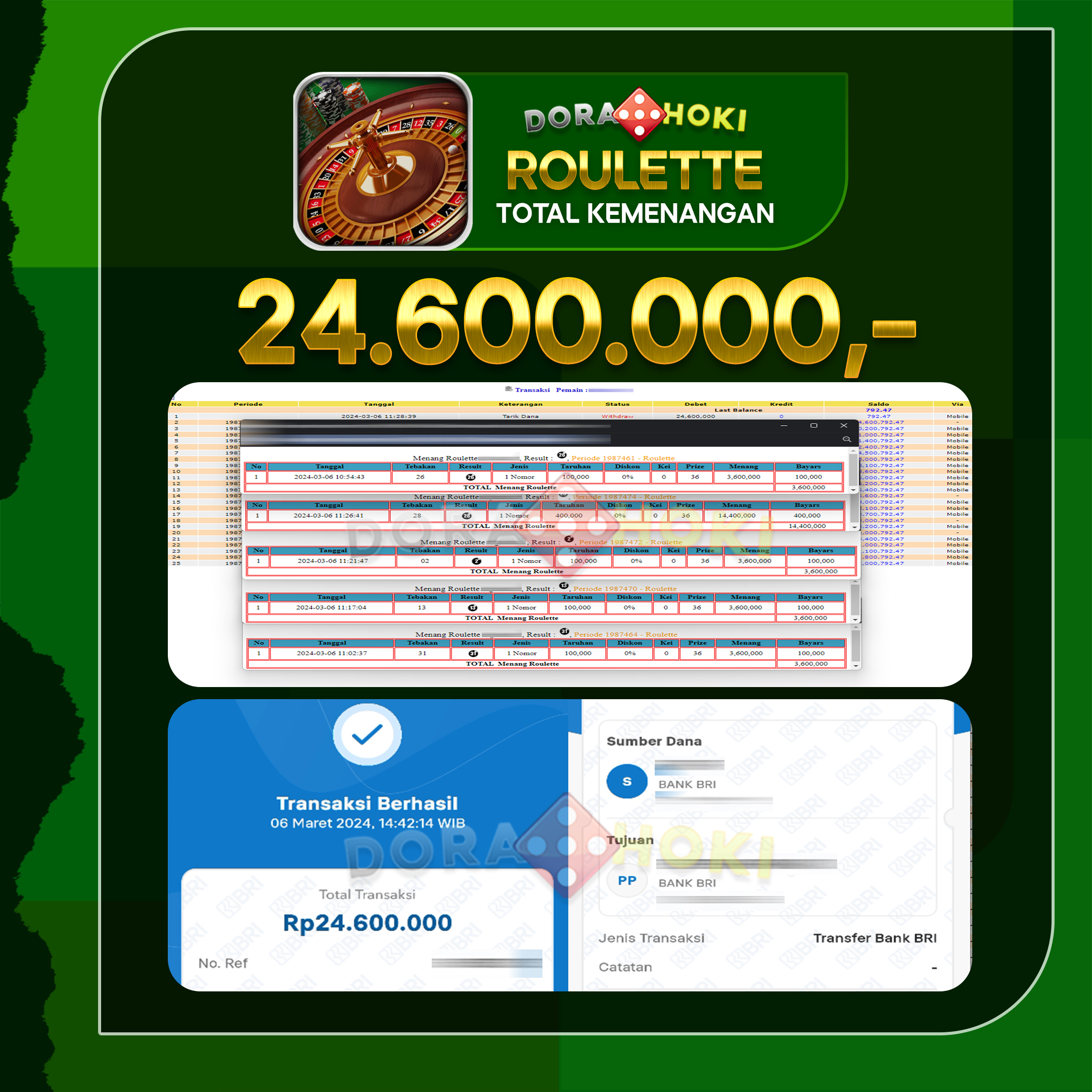 LIVECASINO ROULETTE 24.600.000