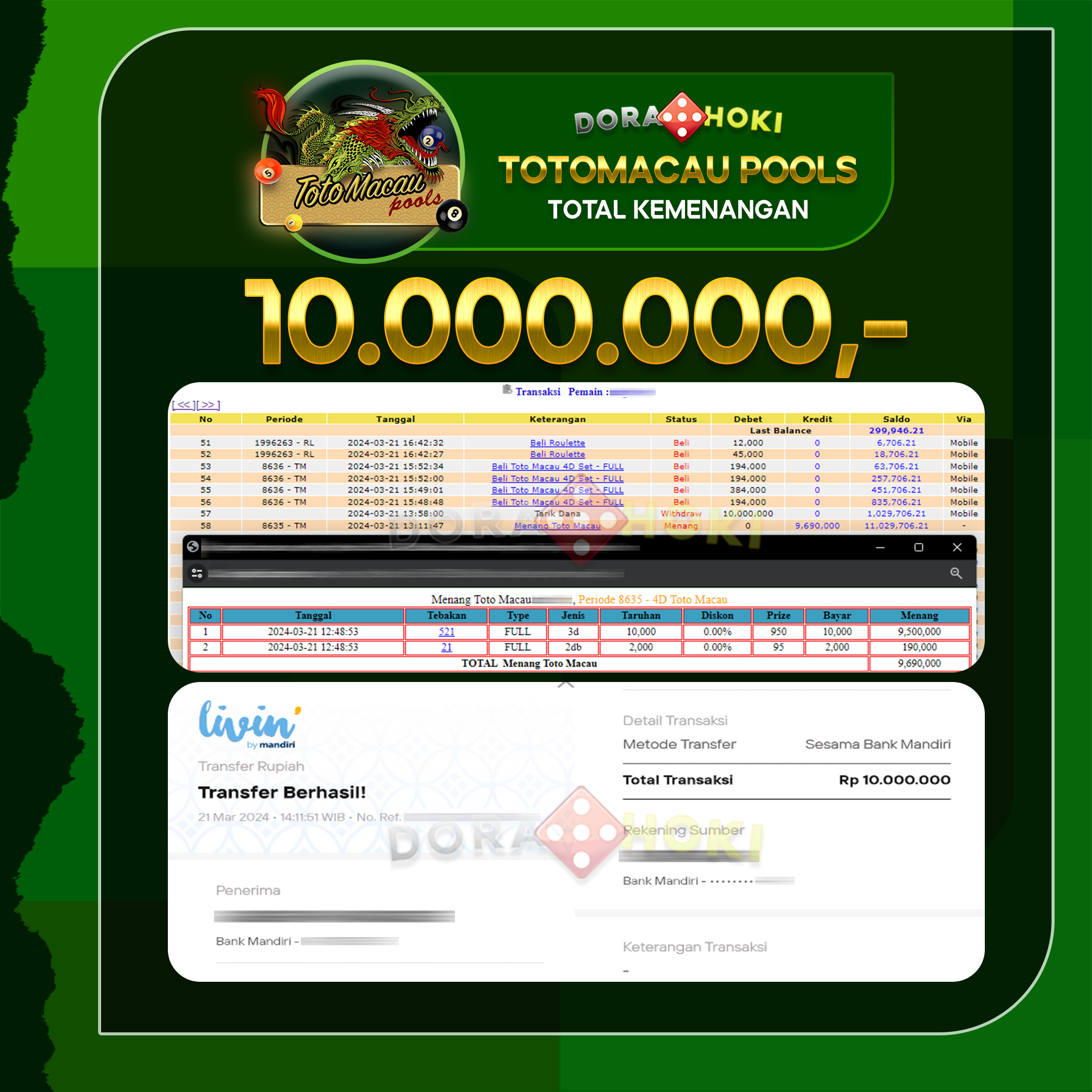 TOTO MACAU 10.000.000