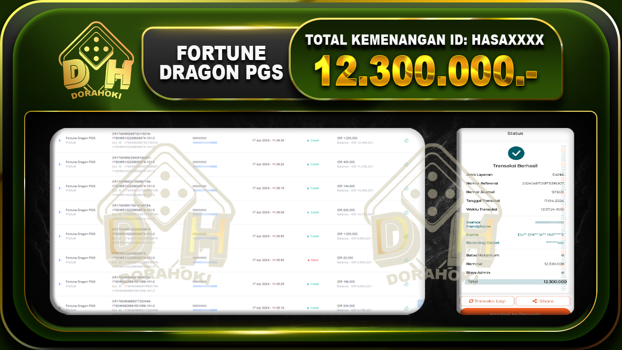 fortune dragon pgs 12.300.000