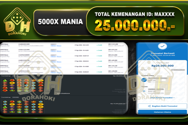 5000X MANIA 25.000.000