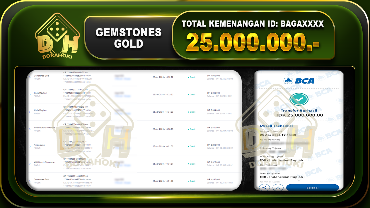 Gemstones Gold 25.000.000