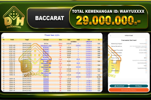 BACCARAT 29.000.000