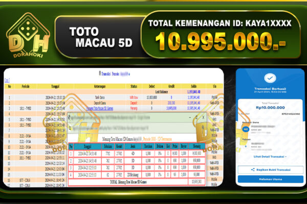 TOTO MACAU 10.995.000