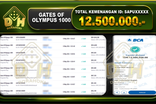 Gates Of Olympus 1000 12.500.000