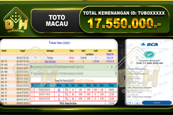 TOTO MACAU 17.550.000