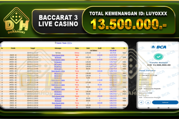 Baccarat 13.500.000