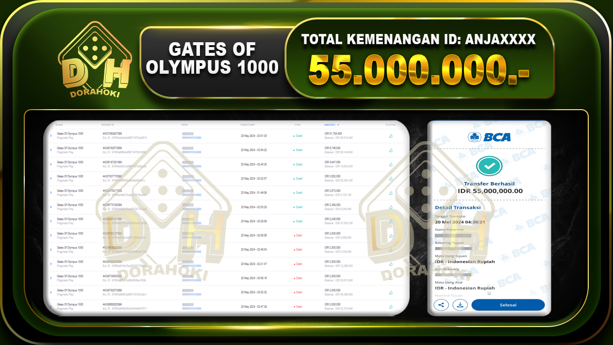 Gates Of Olympus 1000 55.000.000