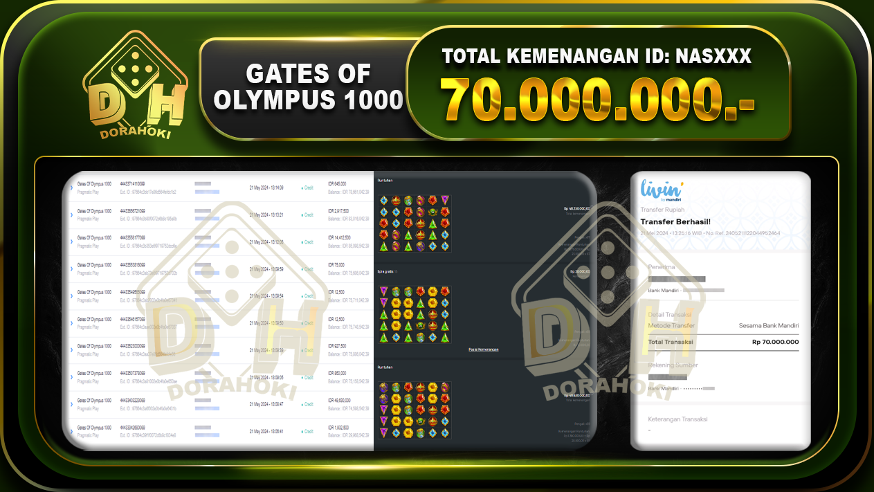 Gates Of Olympus 1000 70.000.000