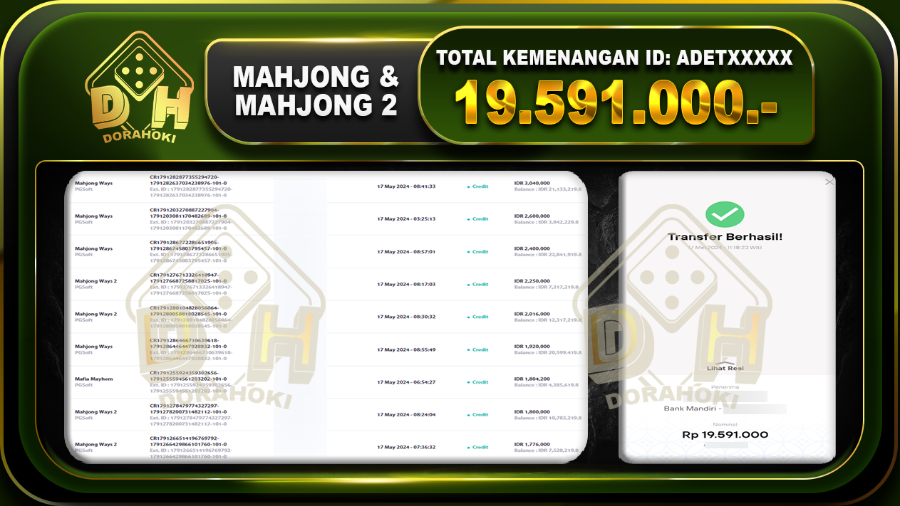 Mahjong Ways & Mahjong Ways 19.591.000