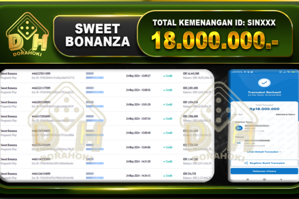 Sweet Bonanza 18.000.000