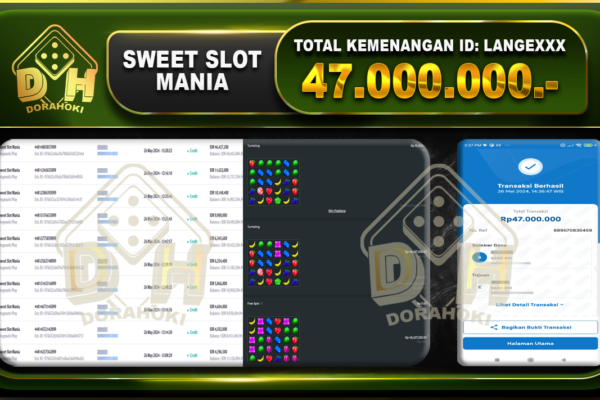 Sweet Slot Mania 47.000.000