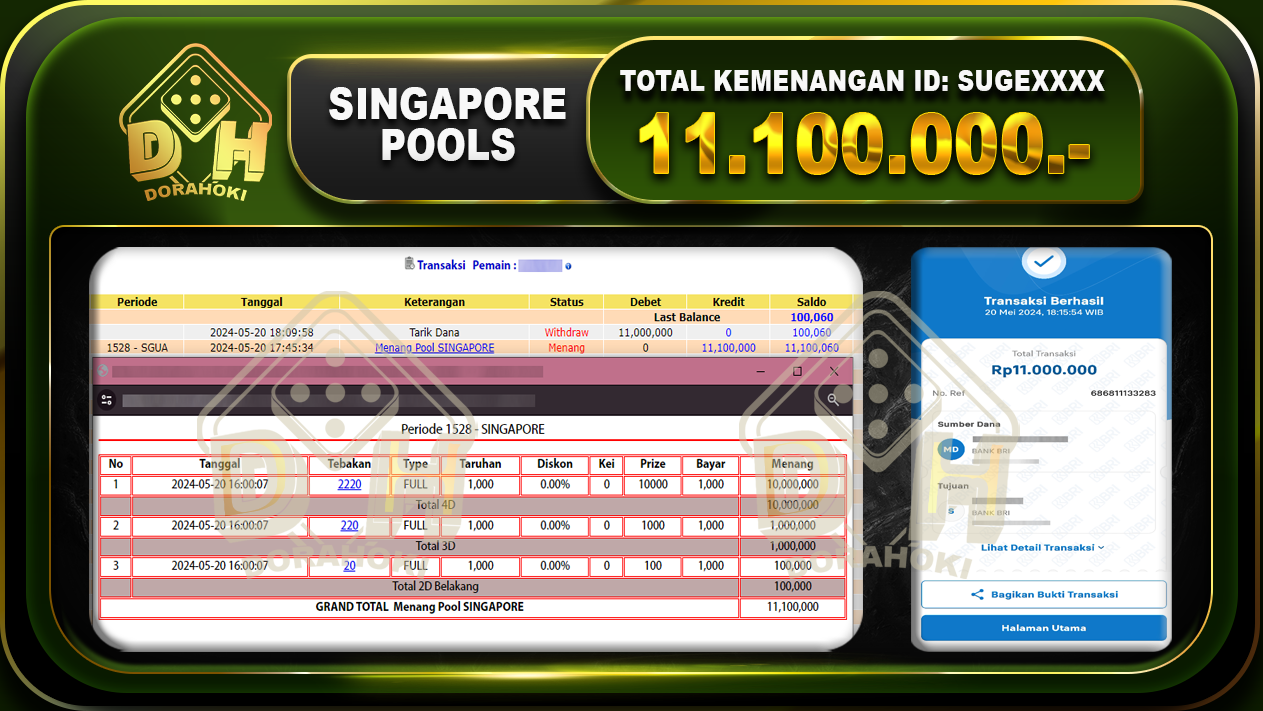 TOGEL SINGAPORE 11.100.000