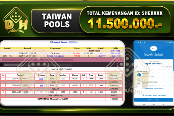 TOGEL TAIWAN 11.500.000