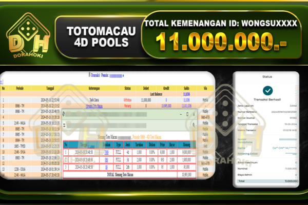 TOGEL TOTOMACAU 11.000.000