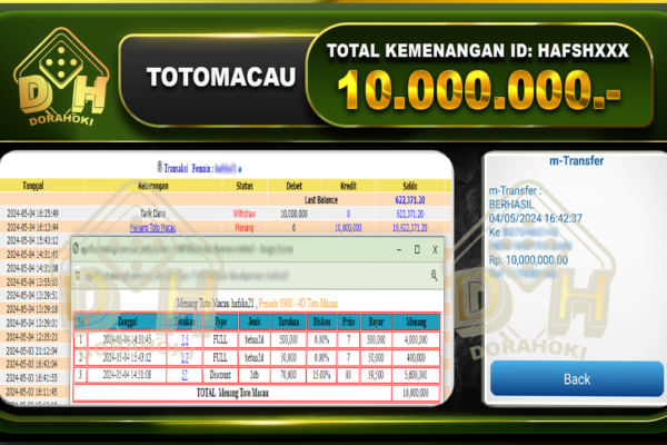 TOTO MACAU 10.000.000