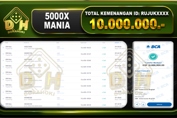 5000X MANIA Rp.10.000.000