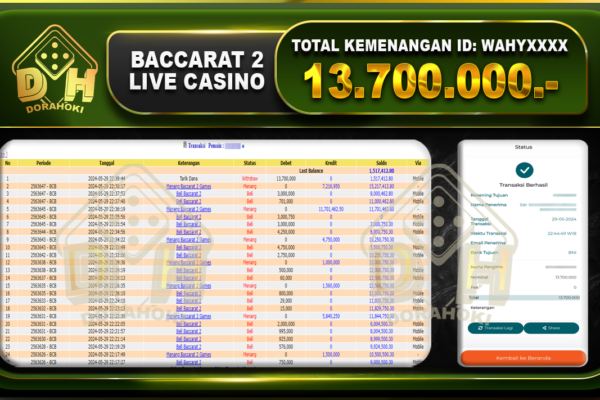 Baccarat 2 13.700.000