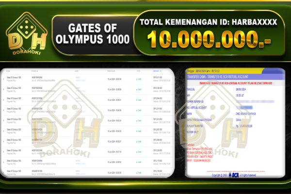 GATES OF OLYMPUS 1000 Rp.10.000.000