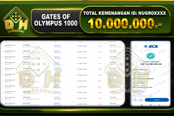 GATES OF OLYMPUS 1000 Rp.10.000.000