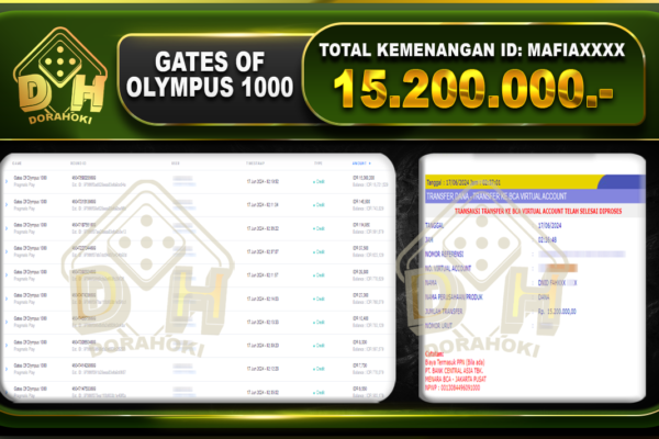 GATES OF OLYMPUS 1000 Rp.15.200.000