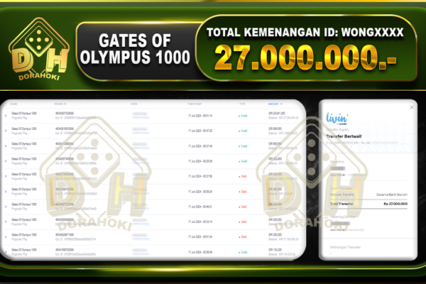 GATES OF OLYMPUS 1000 Rp.27.000.000