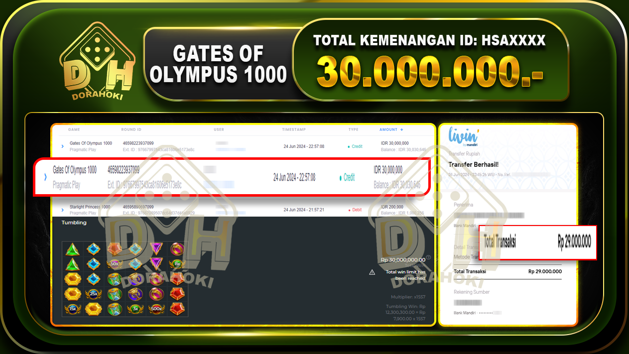 GATES OF OLYMPUS 1000 Rp.30.000.000