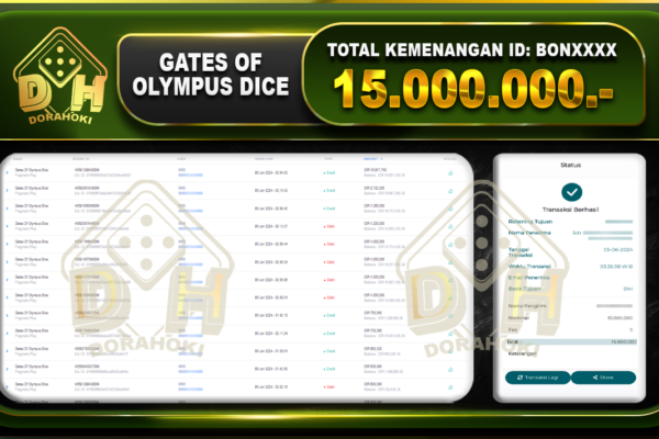 GATES OF OLYMPUS DICE Rp.15.000.000