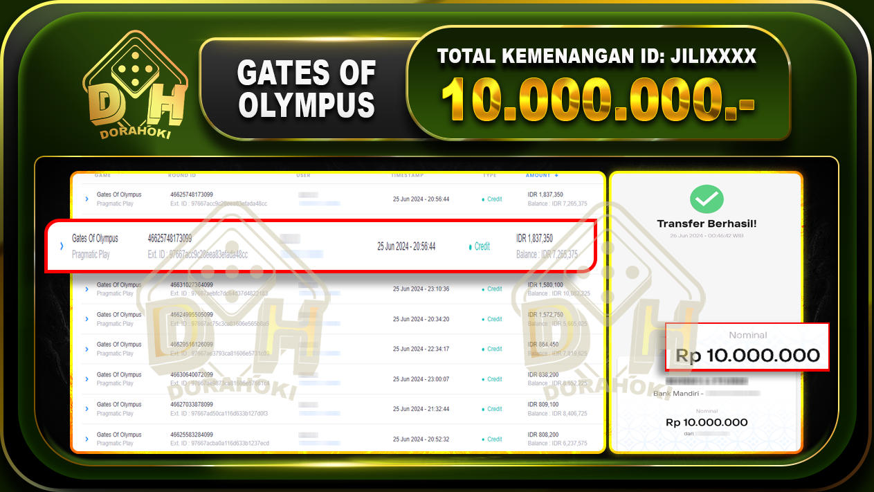 GATES OF OLYMPUS Rp.10.000.000