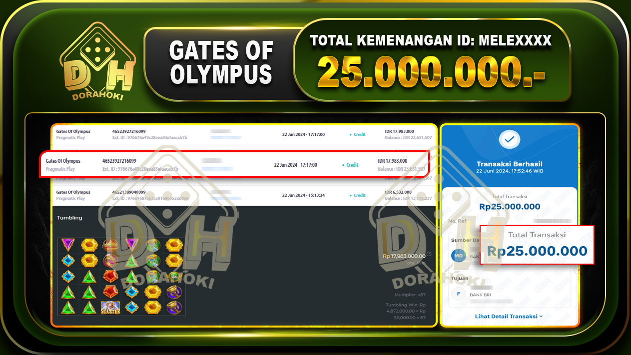 GATES OF OLYMPUS Rp.25.000.000