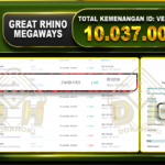 GREAT RHINO MEGAWAYS Rp.10.037.000