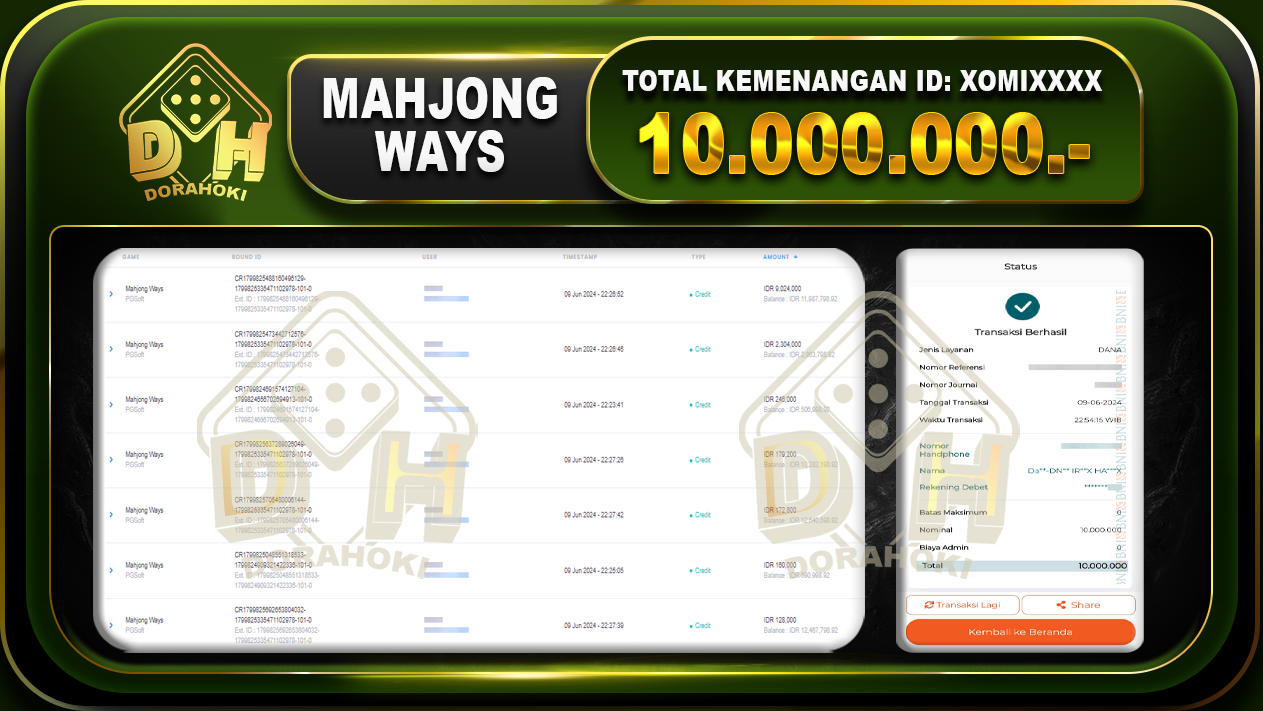 MAHJONG WAYS Rp.10.000.000