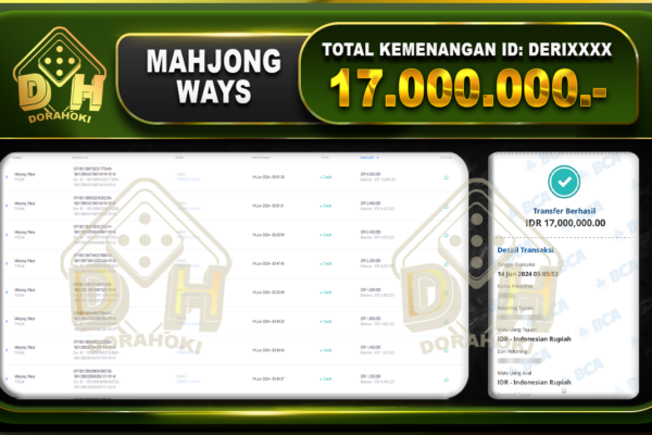 MAHJONG WAYS Rp.17.000.000