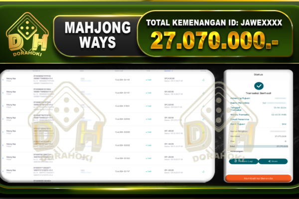 MAHJONG WAYS Rp.27.070.000