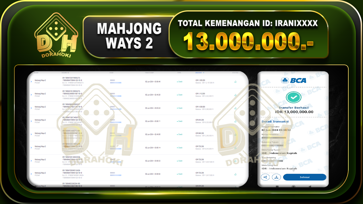 Mahjong Ways 13.000.000