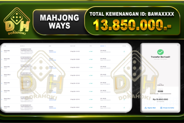 Mahjong Ways 13.850.000