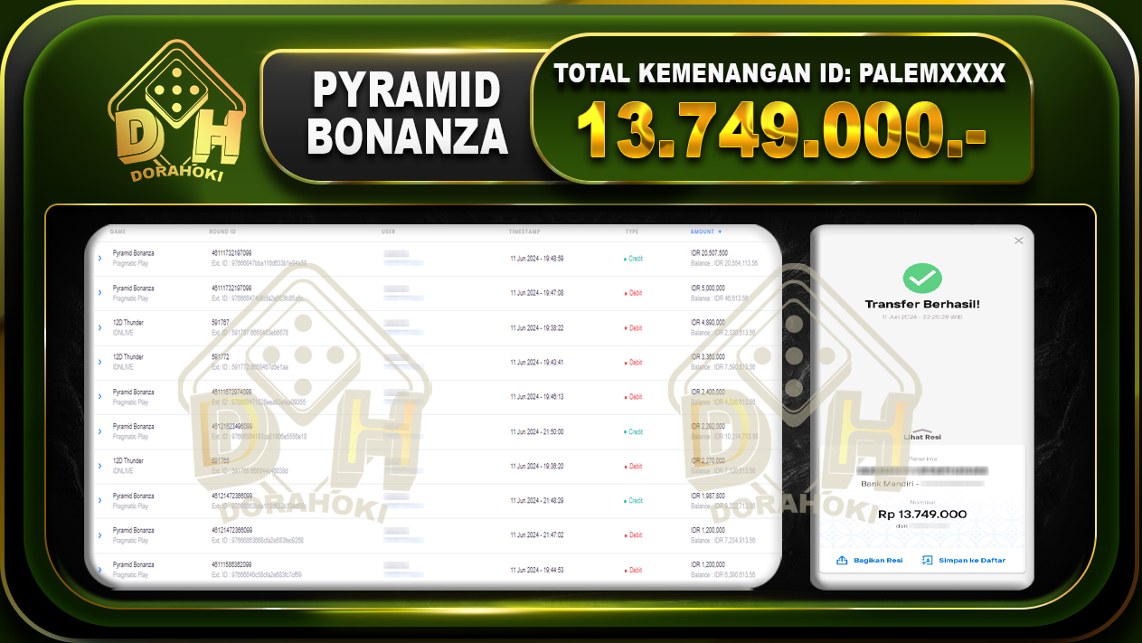 PYRAMID BONANZA Rp.13.749.000