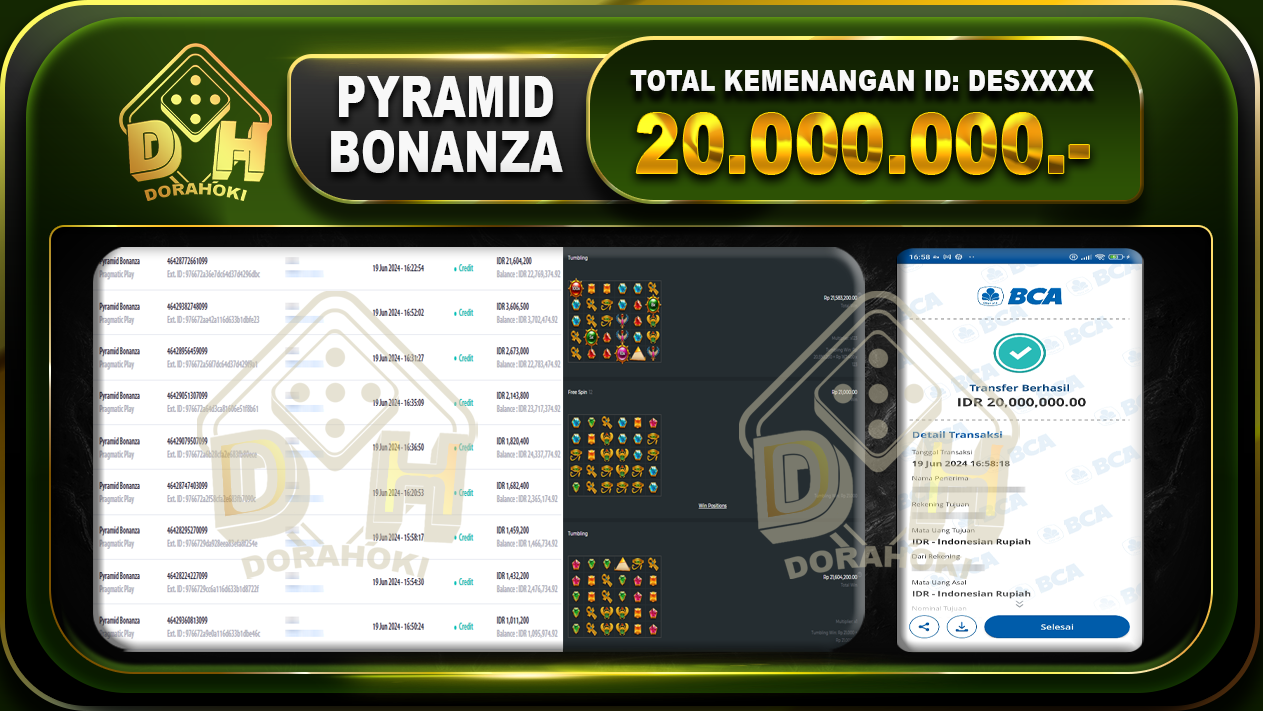 PYRAMID BONANZA Rp.20.000.000