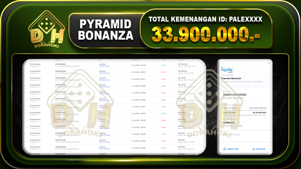 Pyramid Bonanza 33.900.000