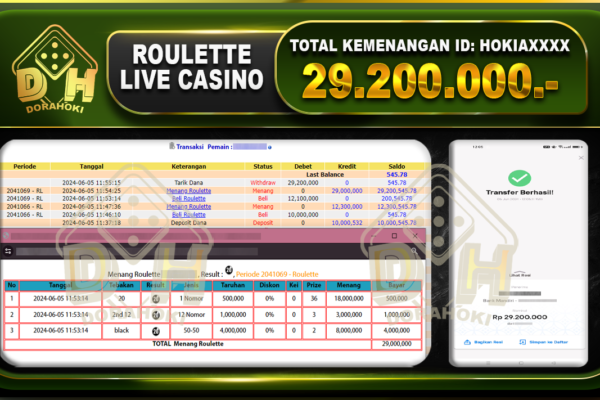 ROULETTE Rp.29.200.000