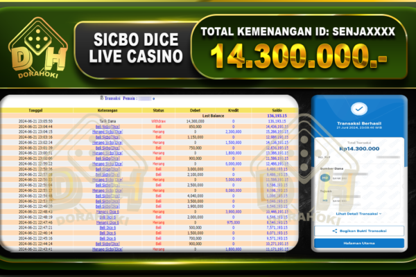 SICBO DICE Rp.14.300.000