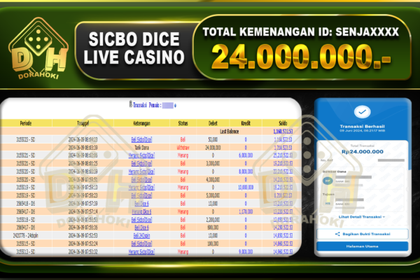 SICBO DICE Rp.24.000.000