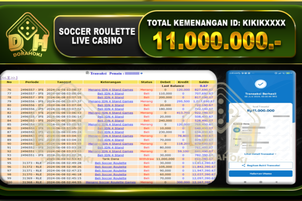 SOCCER ROULETTE Rp.11.000.000